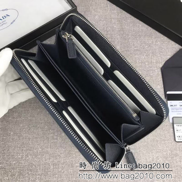 PRADA普拉達 官網同步 爆款 男士單拉鏈錢包 2ML317 DD1868